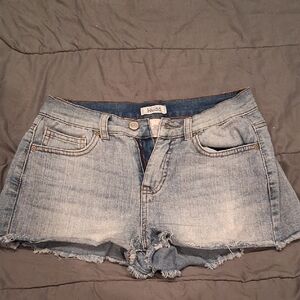 Mudd Light Blue Jean Shorts